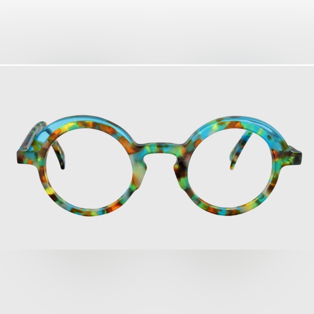 Multicolor Round Frame Glasses
